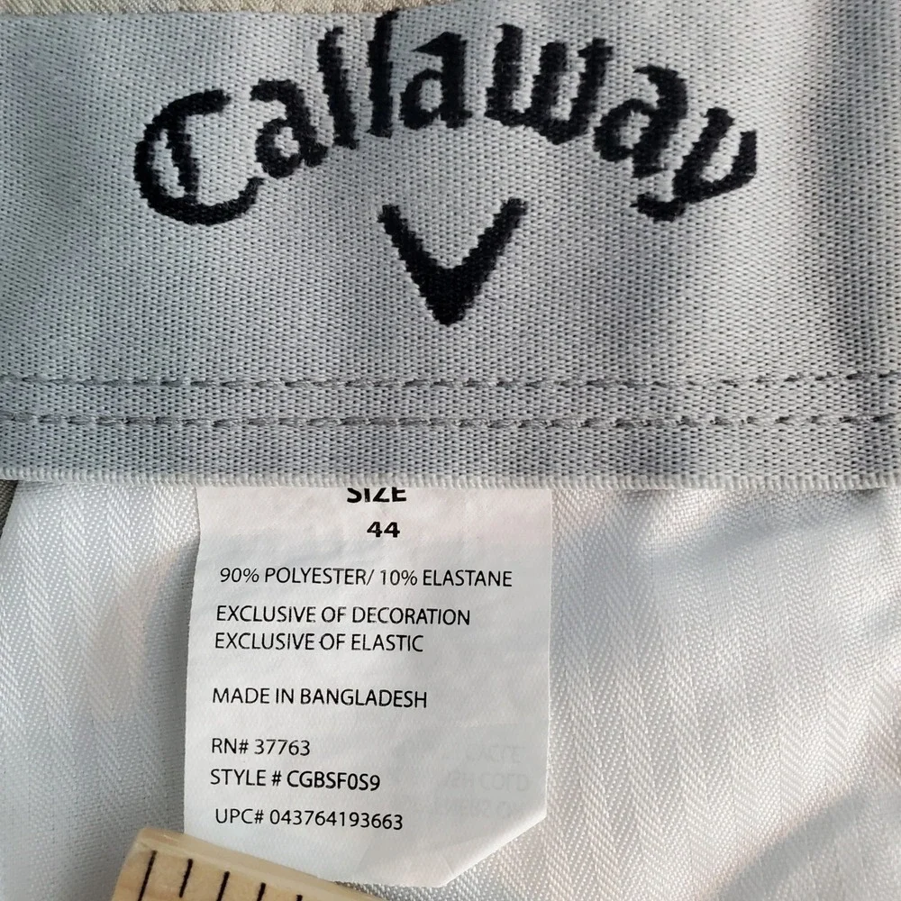 Callaway Men's Golf Shorts Tan Khaki Stretch Performance Size 44 Performance